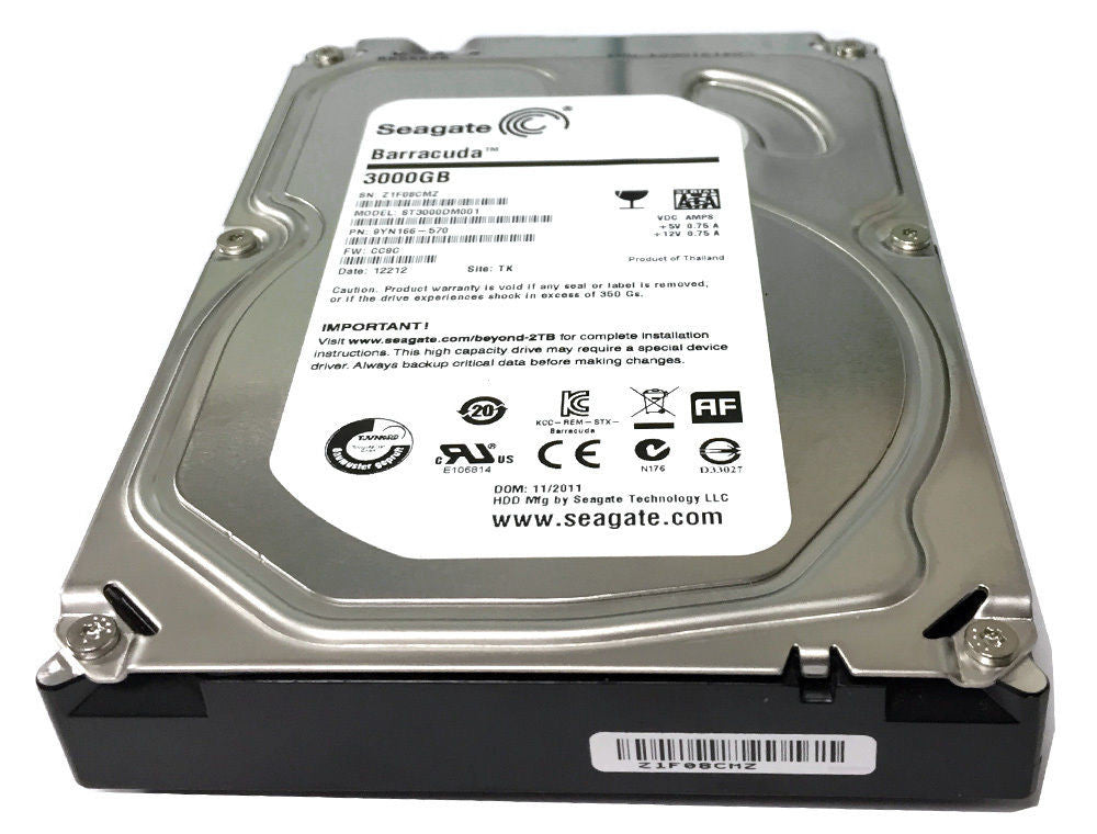 Seagate Barracuda 3 TB 3.5 Drive  7200 RPM